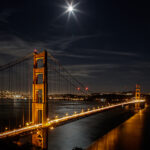 Golden Gate Bridge in Moonlight