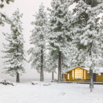 Midnight after snowfall, Lake Tahoe (long exposure)